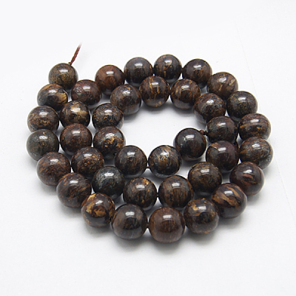 

PandaHall Natural Bronzite Beads Strands, Round, 12mm Bronzite Round Brown
