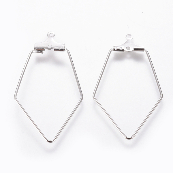 

PandaHall Brass Links, For Earring Making, Polygon, Platinum, 36.5x21x1.5mm, Hole: 1mm Brass Polygon