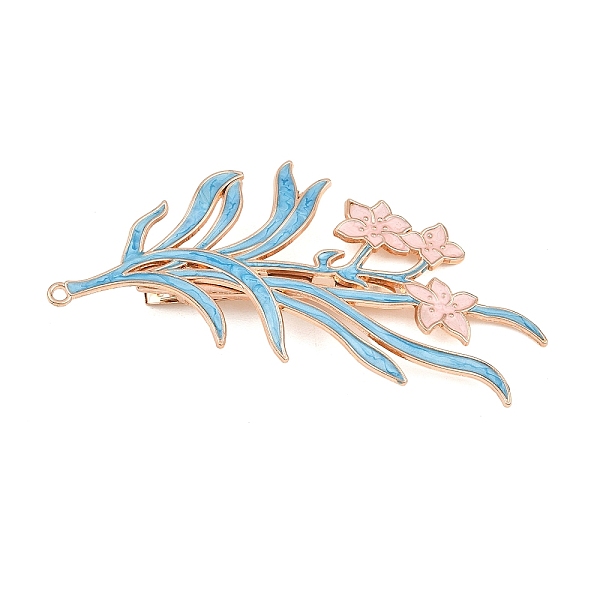 合金エナメルアリゲーターヘアクリップ