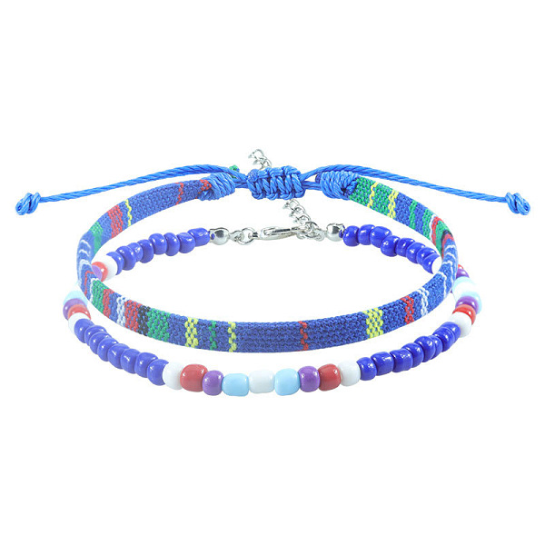 

PandaHall Rice Bead Woven Bracelet Fibre