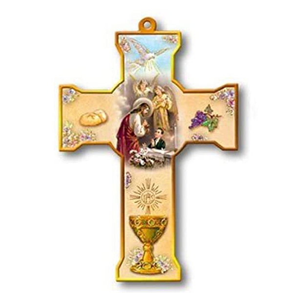 

PandaHall Religion DIY Cross Pattern Diamond Painting Kits, including Resin Rhinestones, Diamond Sticky Pen, Tray Plate & Glue Clay, Yellow...