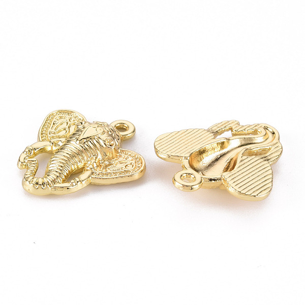 

PandaHall Rack Plating Alloy Pendants Rhinestone Settings, Cadmium Free & Lead Free, Elephant, Light Gold, Fit For 1.4mm Rhinestone...