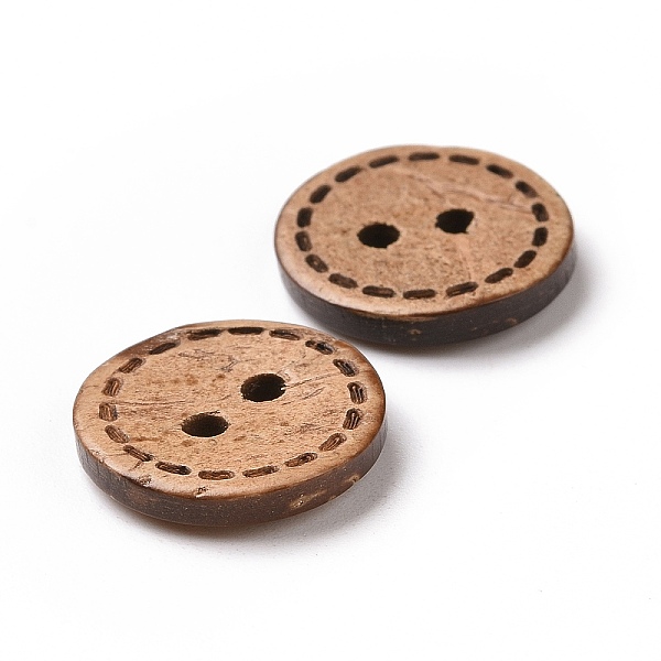 Round Buttons With 2-Hole