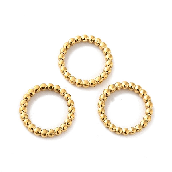 

PandaHall 201 Stainless Steel Linking Rings, Granulated, Round Ring, Real 18K Gold Plated, 10x1.5mm, Inner Diameter: 7mm 201 Stainless Steel...
