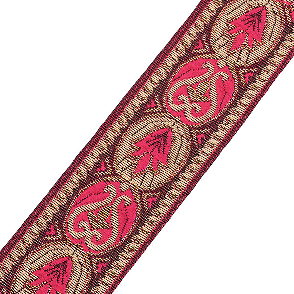 

PandaHall Ethnic Style Embroidery Polyester Ribbons, Jacquard Ribbon, Tyrolean Ribbon, with Flower Pattern, Garment Accessories, Deep Pink...