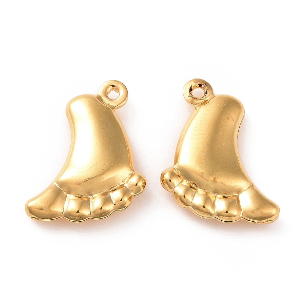 

PandaHall 304 Stainless Steel Pendants, Footprint Charms, Golden, 15x12.4x3.3mm, Hole: 1mm 304 Stainless Steel Others