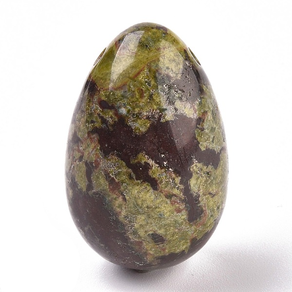 

PandaHall Natural Dragon Blood Jasper Pendants, Easter Egg Stone, 39.5x25x25mm, Hole: 2mm Dragon Blood Egg