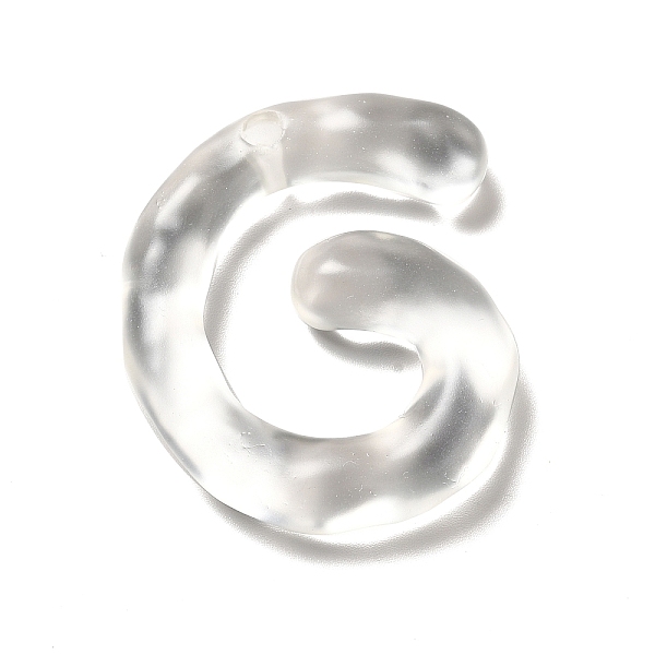 

PandaHall Transparent Resin Alphabet Pendants, Letter Charms, Letter.G, 41~45x33~52.5x8mm, Hole: 3.5mm Resin Letter G Clear