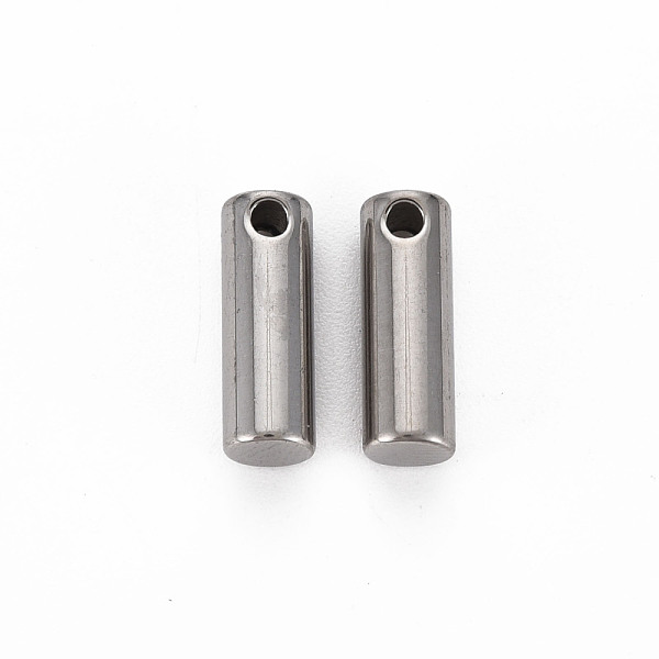 

PandaHall 201 Stainless Steel Pendants, Cadmium Free & Nickel Free & Lead Free, Column, Stainless Steel Color, 14x5mm, Hole: 1.4~1.8mm 201...
