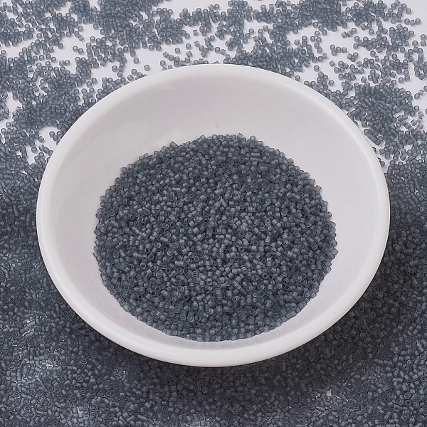 

PandaHall MIYUKI Delica Beads, Cylinder, Japanese Seed Beads, 11/0, (DB0749) Matte Transparent Gray, 1.3x1.6mm, Hole: 0.8mm, about...