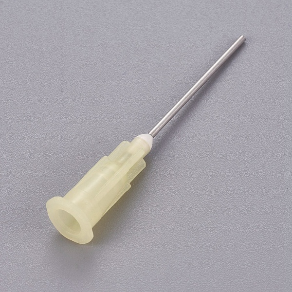 

PandaHall Plastic Fluid Precision Blunt Needle Dispense Tips, Light Goldenrod Yellow, 7.5x6.5x42mm, Inner Diameter: 4mm, Pin: 1mm Plastic...