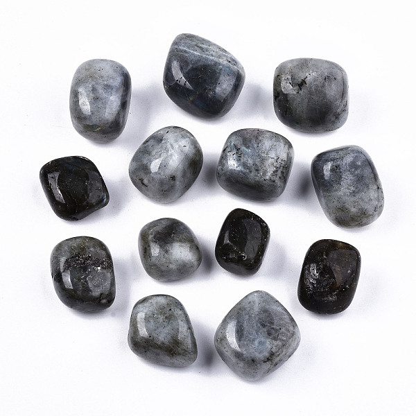 

PandaHall Natural Labradorite Beads, Healing Stones, for Energy Balancing Meditation Therapy, Tumbled Stone, Vase Filler Gems, No...