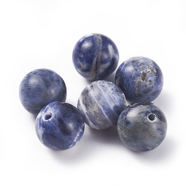 

PandaHall Natural Sodalite Beads, Round, 10mm, Hole: 1mm Sodalite Round
