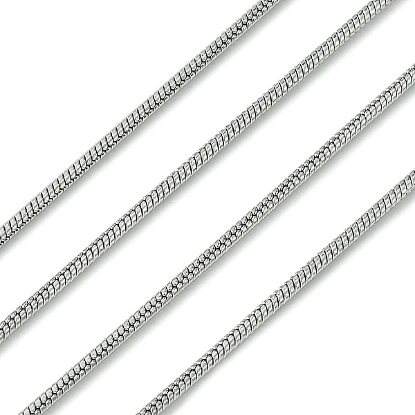 

PandaHall 304 Stainless Steel Round Snake Chains, with Spool, Soldered, Stainless Steel Color, 1.5x1.5mm, about 32.8 Feet(10m)/roll 304...