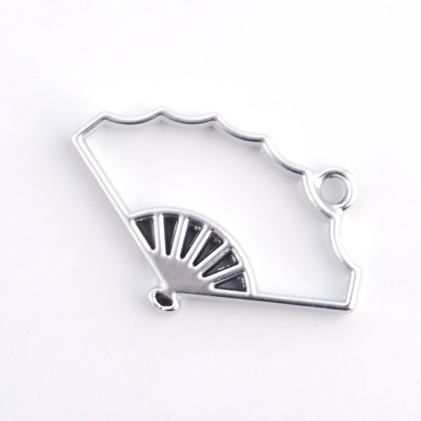 

PandaHall Matte Style Rack Plating Alloy Fan Open Back Bezel Pendants, For DIY UV Resin, Epoxy Resin, Pressed Flower Jewelry, Lead Free &...