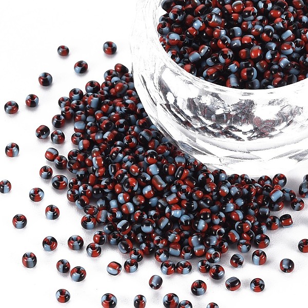 

PandaHall 12/0 Glass Seed Beads, Opaque Colours Seep, Red, 2mm, hole: 0.8mm Glass Red