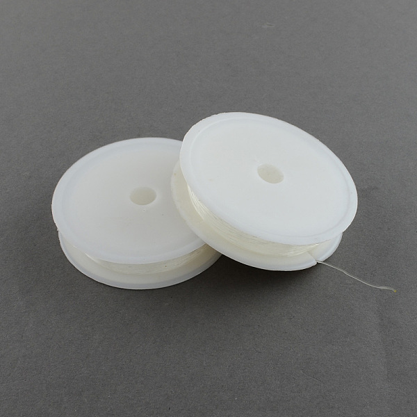 

PandaHall Elastic Crystal Thread, Jewelry Beading Cords, For Stretch Bracelet Making, White, 0.8mm, about 10.93 yards(10m)/roll TPU Round...