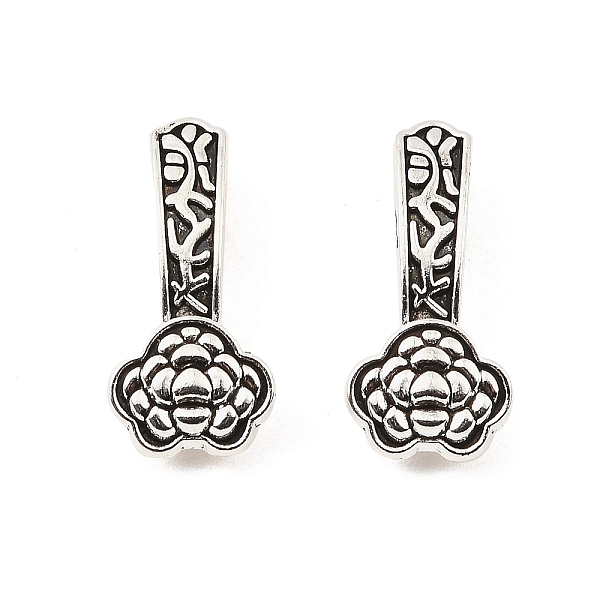 

PandaHall Tibetan Style Alloy Pendants, Cadmium Free & Lead Free, Antique Silver, 25.5x11.5x8mm, Hole: 8x4.2mm, about 561pcs/1000g Alloy...