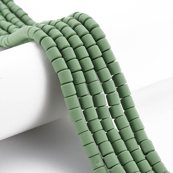 

PandaHall Handmade Polymer Clay Bead Strands, Column, Light Green, 6.5x6mm, Hole: 1.2mm, about 61pcs/strand, 15.75 inch(40cm) Polymer Clay...