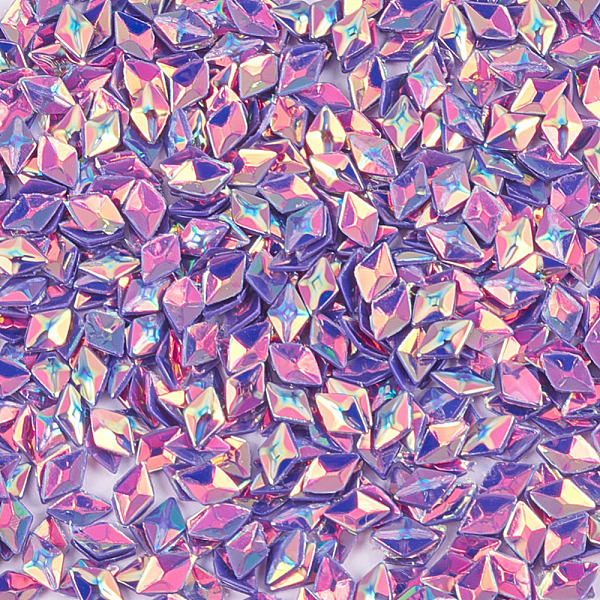 

PandaHall Laser Shining Nail Art Glitter, Manicure Sequins, DIY Sparkly Paillette Tips Nail, Rhombus, Dark Orchid, 3.5x2.5x1.5mm Plastic..., Purple