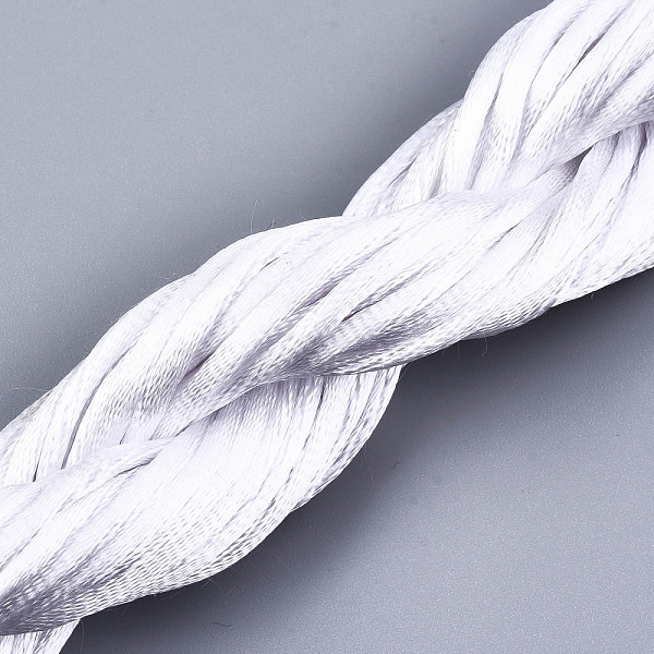 

PandaHall Polyester Thread, White, 2mm, about 10m/bundle Polyester White