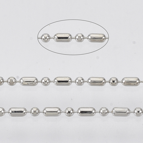 

PandaHall Brass Ball Chains, Ball & Bar Faceted Beaded Chains, Long-Lasting Plated, Soldered, with Spool, Cadmium Free & Nickel Free & Lead...