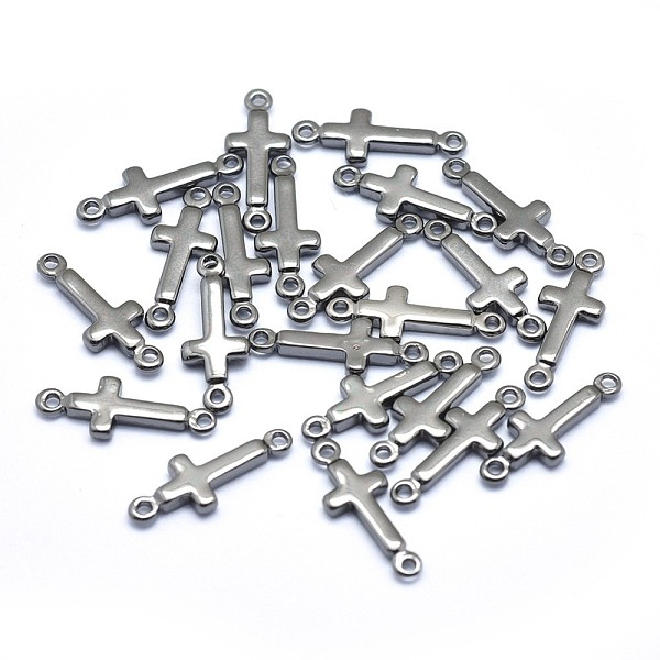 

PandaHall Brass Links connectors, Lead Free & Cadmium Free & Nickel Free, Sideways Cross, Gunmetal, 13.5x5x1.5mm, Hole: 0.8mm Brass Cross