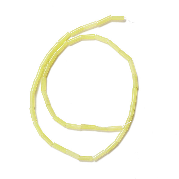 

PandaHall Natural Lemon Jade Beads Strands, Column, 9~10.5x3mm, Hole: 0.9~1mm, about 40~43pcs/strand, 15.35 inch~15.55 inch(39~39.5cm) Lemon...