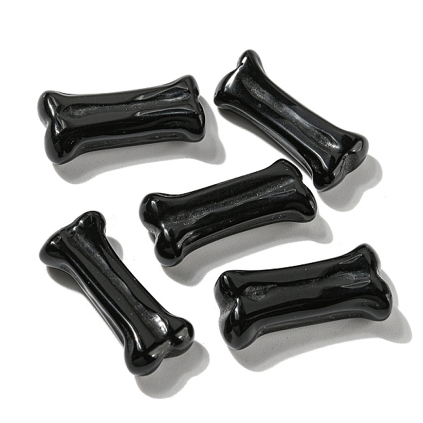

PandaHall Natural Obsidian Dog Bone Shape Sculptures, Reiki Energy Stone for Dog Pet Lover, Home Display Decoration, 10~11.5x23~25x5~7mm...