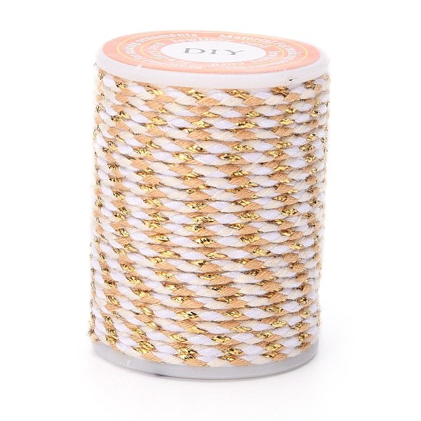 

PandaHall 4-Ply Polycotton Cord Metallic Cord, Handmade Macrame Cotton Rope, for String Wall Hangings Plant Hanger, DIY Craft String...