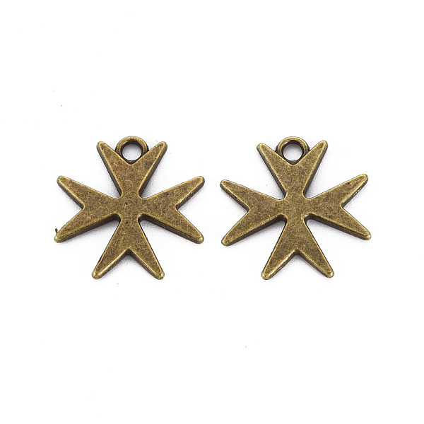 

PandaHall Alloy Pendants, Cadmium Free & Lead Free, Clover, Antique Bronze, 16.5x16x1mm, Hole: 1.8mm Alloy Clover
