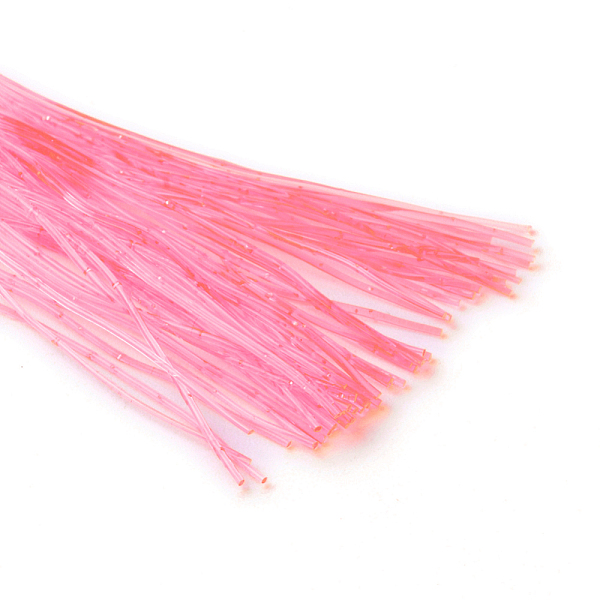 

PandaHall Elastic Crystal Thread, Round, Hot Pink, 0.5mm, about 0.94 yard(86cm)/strand, 950~1000strands/bundle TPU Round Pink
