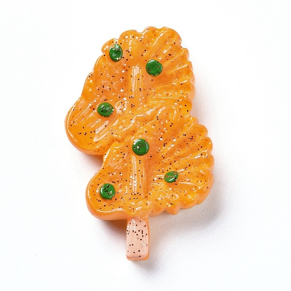 

PandaHall Resin Cabochons, Chinese Cabbage, Orange, 33x21x7mm Resin Vegetables Orange
