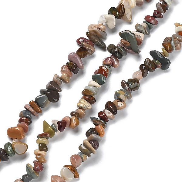 

PandaHall Natural Alashan Agate Beads Strands, Chip, 5~15x5.5~6x2.5~4mm, Hole: 0.7mm, 30.31''~30.71''(77~78cm) Alashan Agate Chip