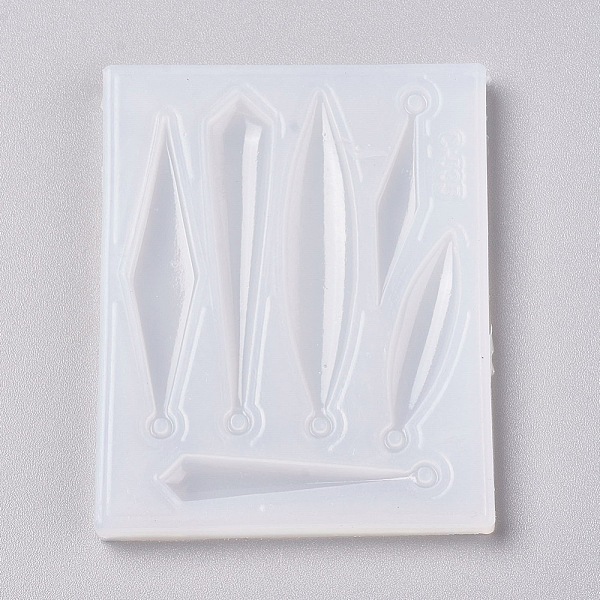 

PandaHall Pendant Silicone Molds, Resin Casting Molds, For UV Resin, Epoxy Resin Jewelry Making, Rhombus and Arrowhead, White, 62x49x5mm...