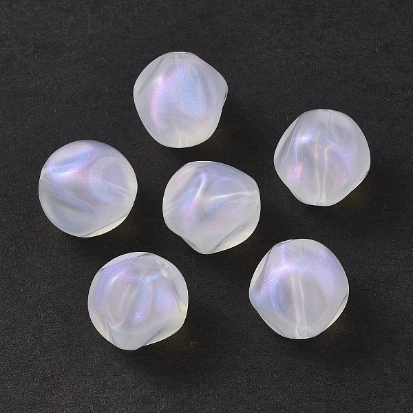 

PandaHall Transparent Acrylic Beads, Glitter Powder, Round, Clear, 16mm, Hole: 1.8mm, about 230pcs/500g Acrylic Round Clear