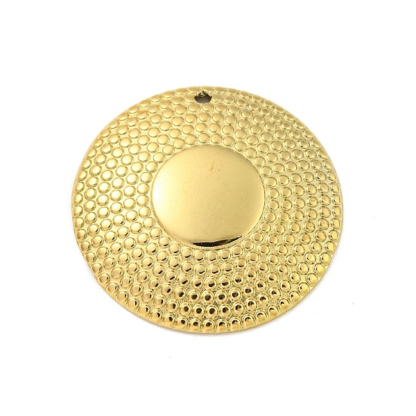 

PandaHall Ion Plating(IP) 304 Stainless Steel Pendants, Flat Round Charm, Real 18K Gold Plated, 25x3.5mm, Hole: 1.2mm 304 Stainless Steel...