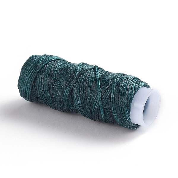 

PandaHall Waxed Polyester Cord, for Jewelry Making, Dark Slate Gray, 0.8mm, about 30m/roll Waxed Polyester Cord Flat Gray