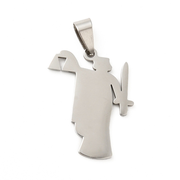 

PandaHall 201 Stainless Steel Pendants, Libra Law, Stainless Steel Color, 29.5x23x1.5mm, Hole: 8x4mm 201 Stainless Steel Others