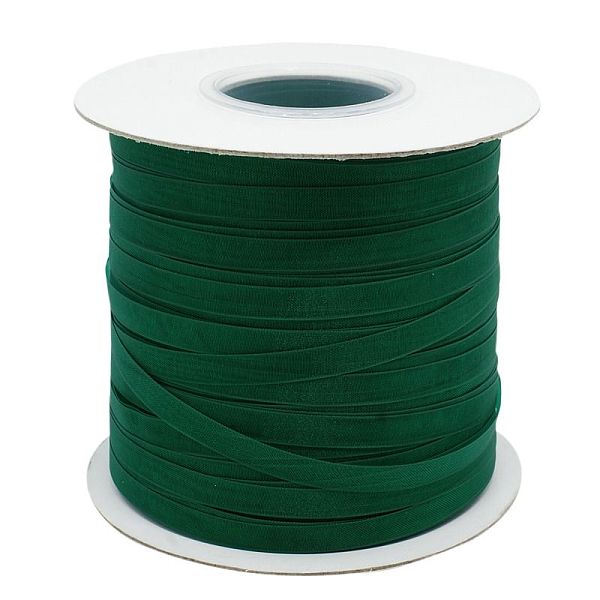 

PandaHall Polyester Organza Ribbon, Green, 1/4 inch(6mm), 400yards/roll(365.76m/group) Polyester None Green