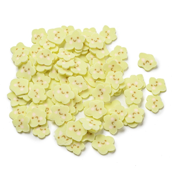 

PandaHall Handmade Polymer Clay Beads, No Hole, Star, Light Khaki, 4.5~6x5~6.5x0.5mm, about 45454pcs/500g Polymer Clay Star