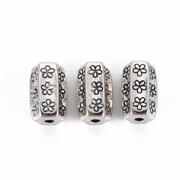 

PandaHall Tibetan Style Alloy Beads, Flower, Cadmium Free & Lead Free, Antique Silver, 13x8x8mm, Hole: 1.8mm, about 420pcs/1000g Alloy...