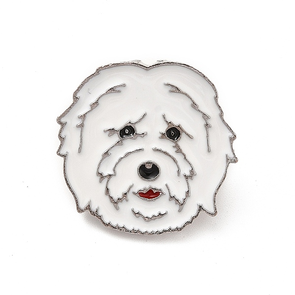 

PandaHall Dog Enamel Pin with Brass Butterfly Clutches, Alloy Badge for Backpack Clothing, West Highland White Terrier, 23x23.5x10mm, Pin...