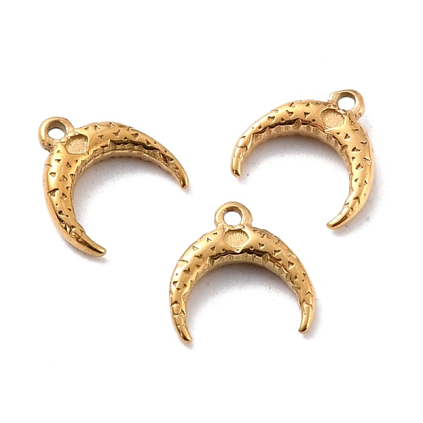 

PandaHall Ion Plating(IP) 316 Surgical Stainless Steel Pendants, Crescent Moon, Golden, 10x10x2.5mm, Hole: 1mm 316 Surgical Stainless Steel...