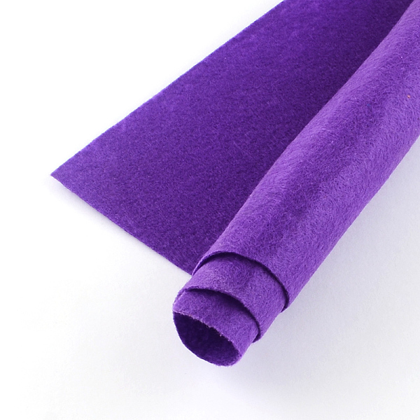 

PandaHall Non Woven Fabric Embroidery Needle Felt for DIY Crafts, Square, Dark Violet, 298~300x298~300x1mm, about 50pcs/bag Cloth Purple