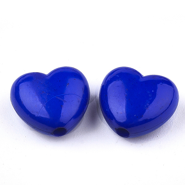 

PandaHall Opaque Acrylic Beads, Opaque, Heart, Blue, 10x11x6mm, Hole: 2mm Acrylic Heart Blue