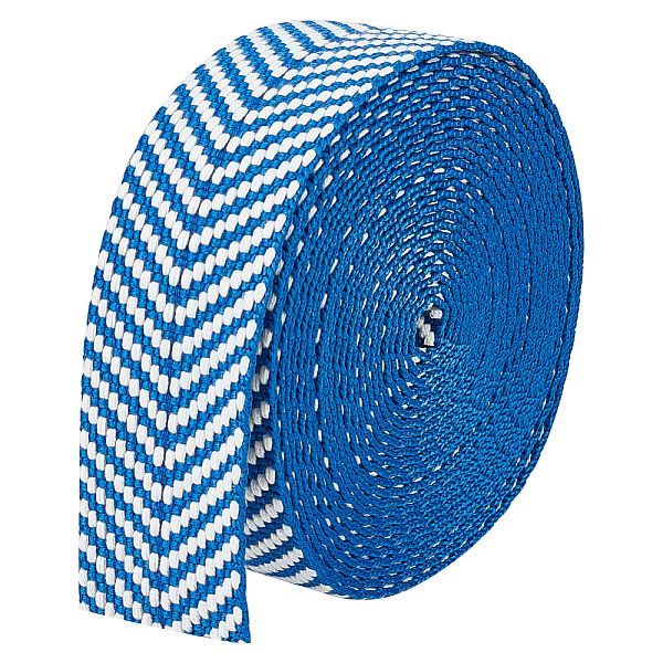

PandaHall BENECREAT Cotton Webbing, Polycotton Webbing, Jacquard Webbing, Flat Webbing Striped Pattern for Webbing Bag Handles Polycotton...
