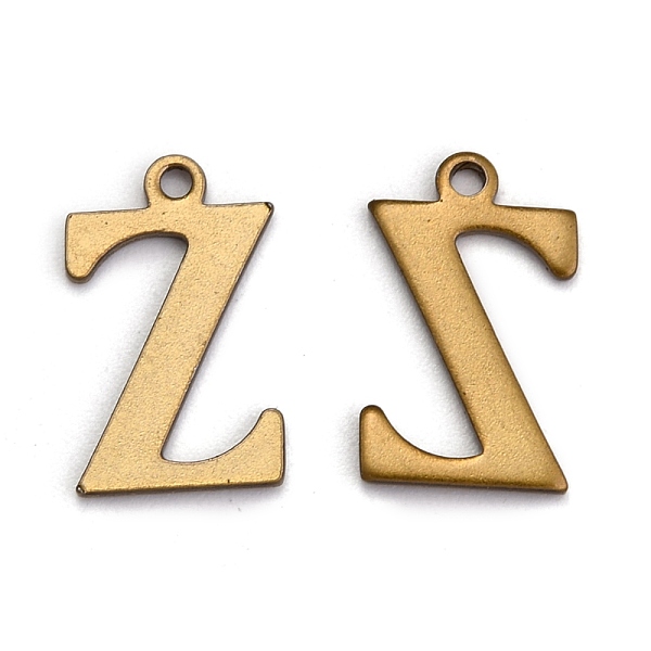 

PandaHall 304 Stainless Steel Alphabet Charms, Antique Bronze, Letter.Z, 12x7.5x1mm, Hole: 1mm 304 Stainless Steel Letter Z