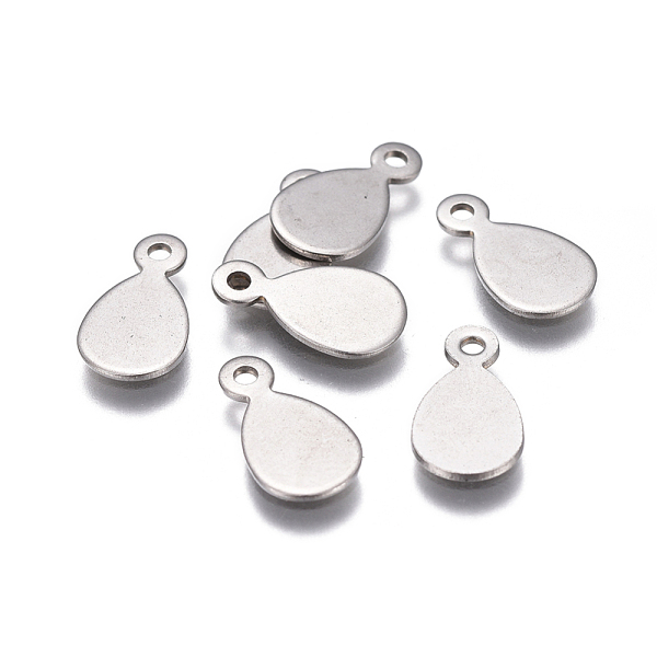 201 Stainless Steel Stamping Blank Tag Charms