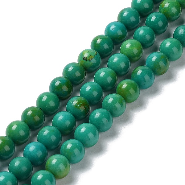

PandaHall Natural Howlite Beads Strands, Dyed, Round, 8~8.5mm, Hole: 1.4mm, about 49pcs/strand, 15.35''(39cm) Howlite Round